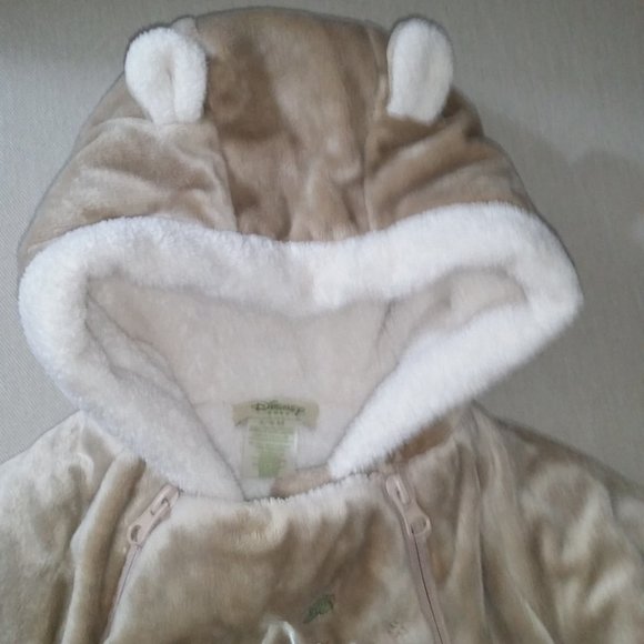 Disney Winnie the Pooh beige bunting/snowsuit EUC - Picture 5 of 6